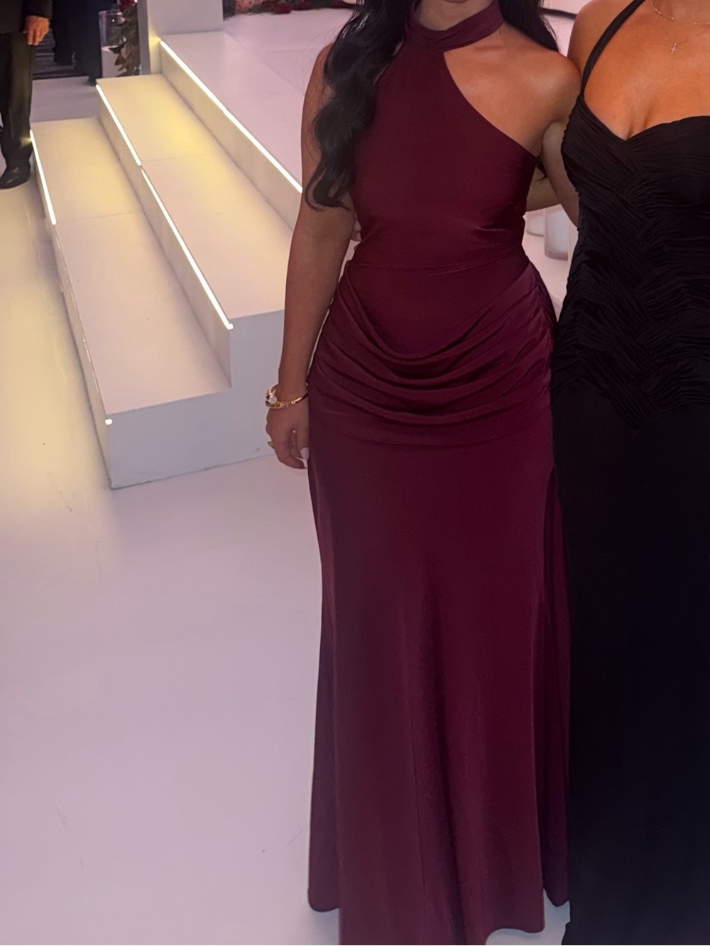 Club London burgundy dress